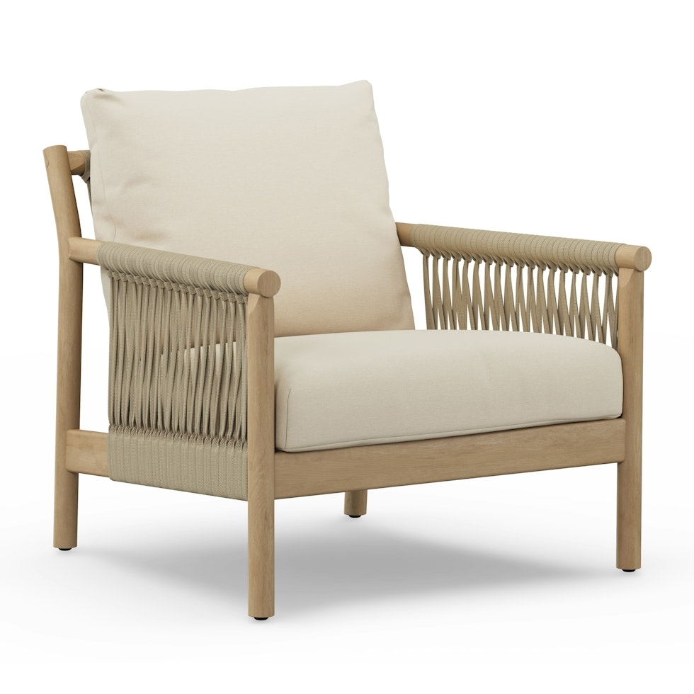 Rosa 80" Outdoor Sofa Lounge Set - Dravite Ivory - Image 2