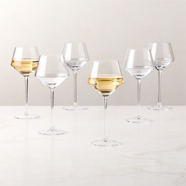Joplin White Wine Glasses Set of 6 - Image 0