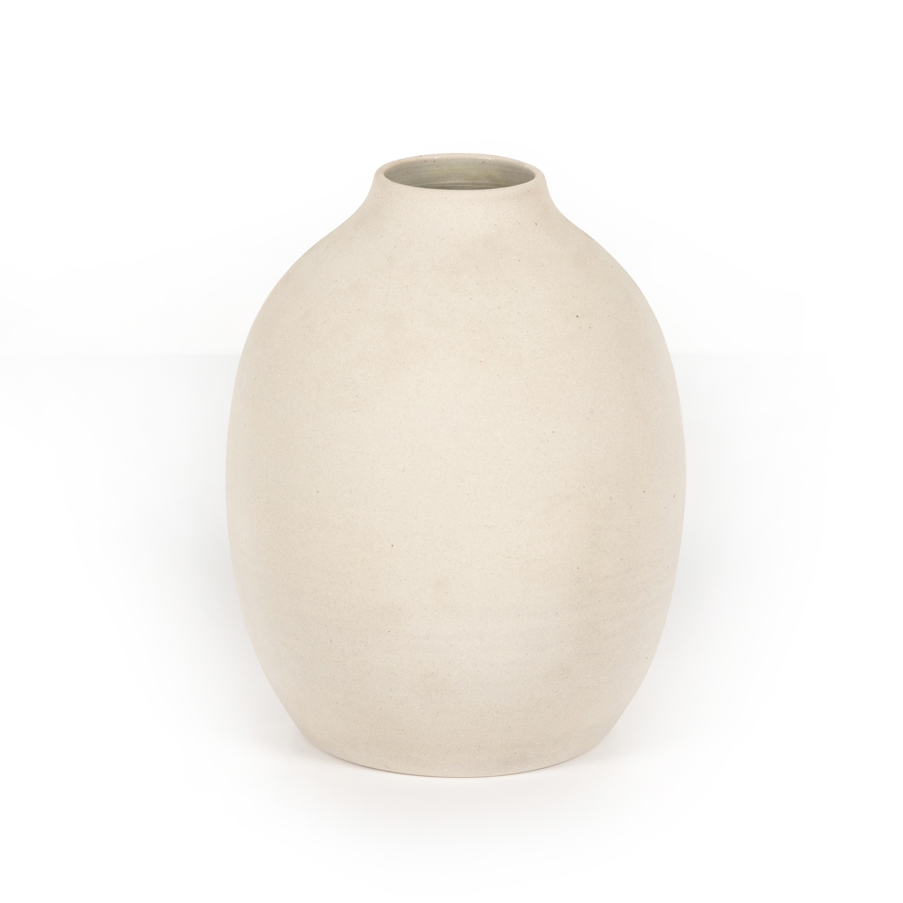 Ilari Vase-Cream Matte Ceramic - Image 0