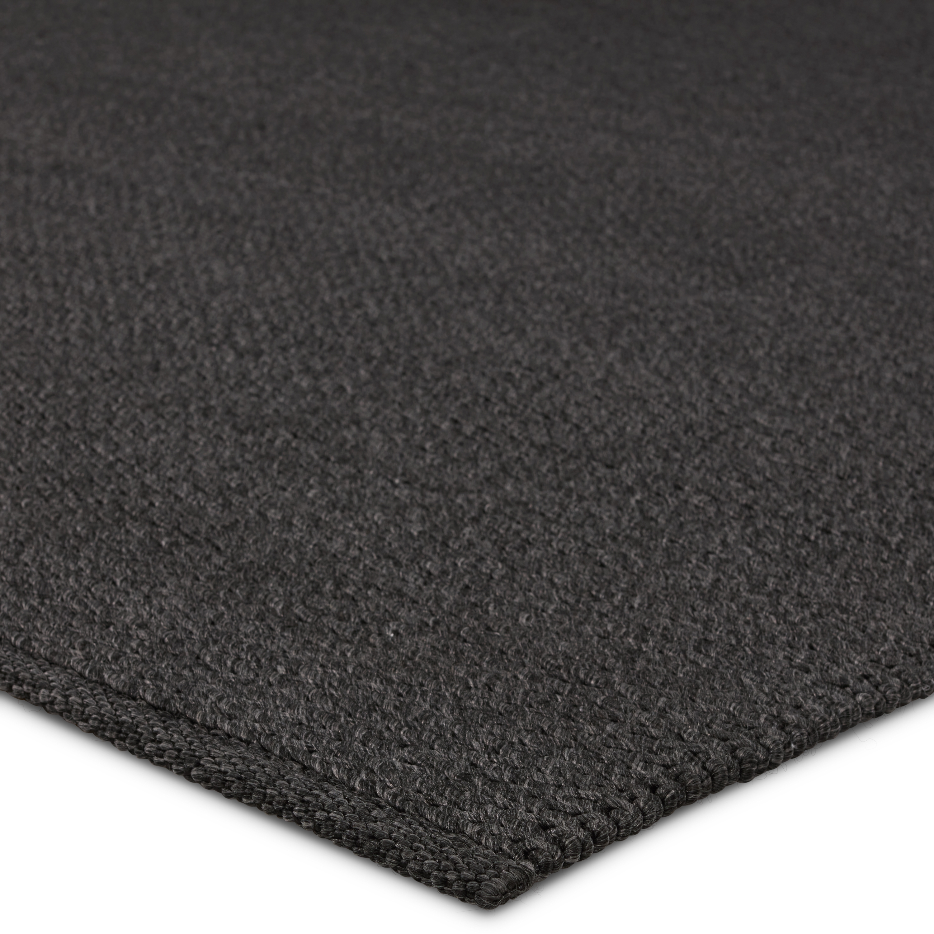 Ryker Handmade Indoor/Outdoor Solid Charcoal Area Rug (10'X14') - Image 1