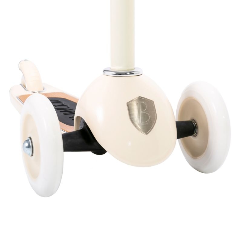 Banwood Cream 3-Wheel Kids Scooter with Basket - Image 1