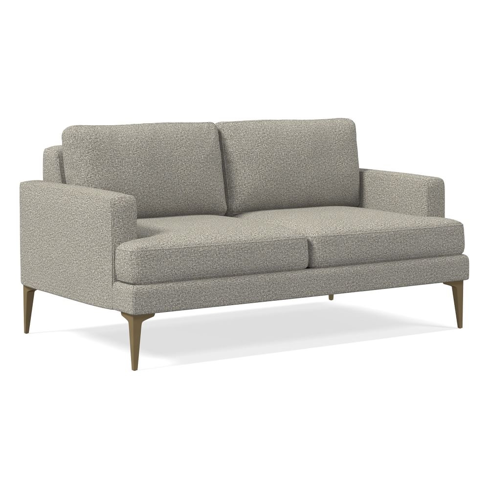 Andes 60" Multi-Seat Sofa, Petite Depth, Twill, Gravel, BB - Image 0