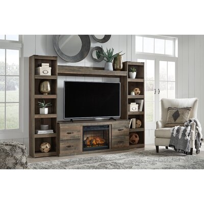 Trinell 4-Piece Entertainment Center With Electric Fireplace - Image 0