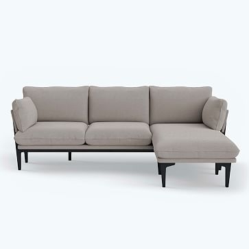 Birch Sectional, Upholstered, Lunar Gray - Image 0