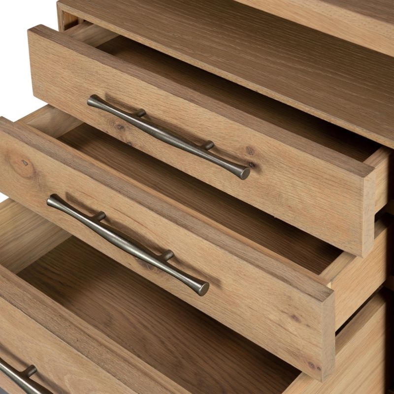 Sedgwick Solid Oak Wood Desk with Storage - Image 4