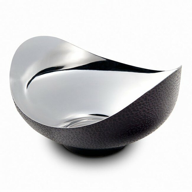 Mary Jurek Design Inc NorthStar Crescent Decorative Bowl Size: 4.75" H x 8" W x 8" D - Image 0