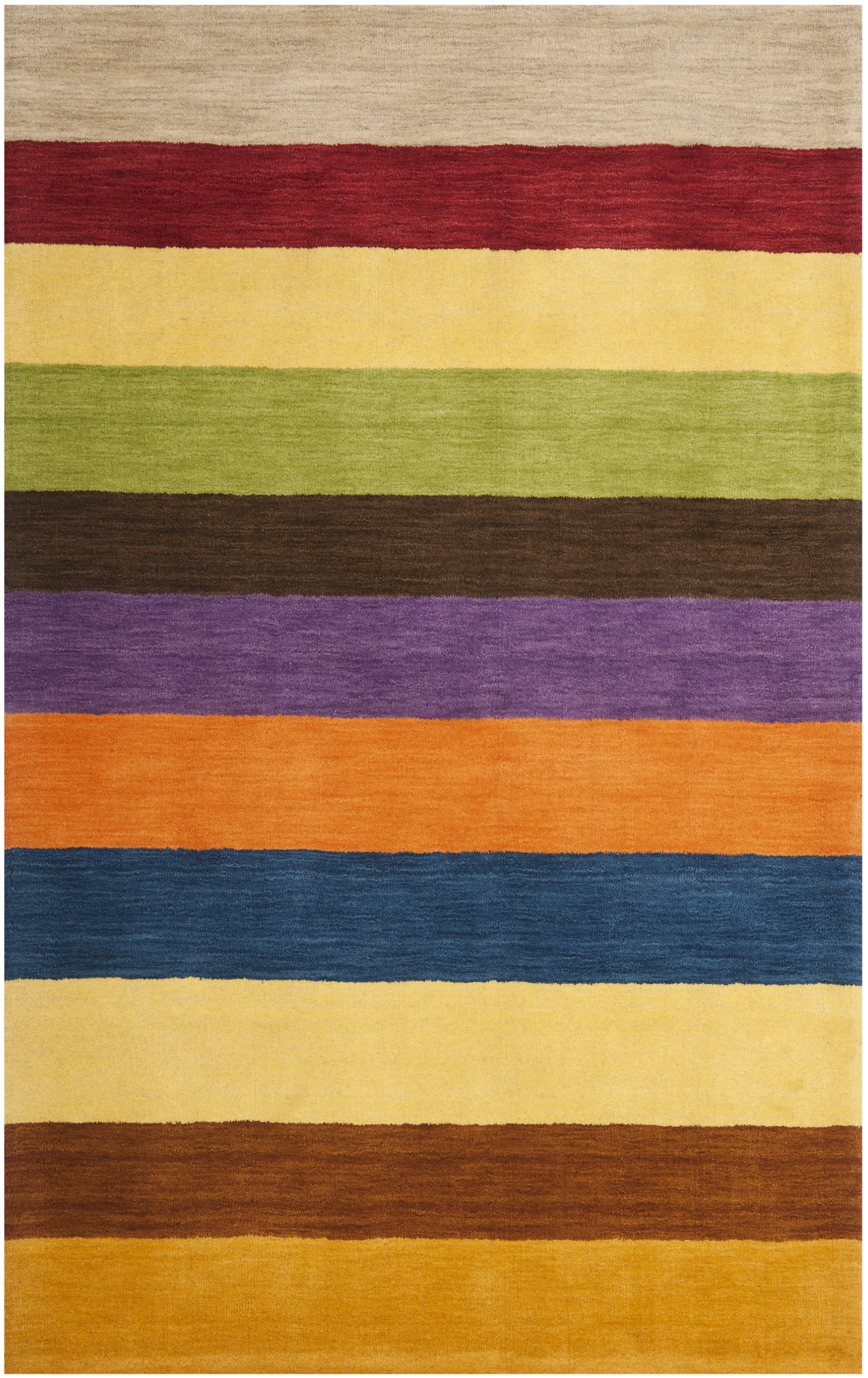 Arlo Home Hand Loomed Area Rug, HIM584A, Yellow/Multi,  4' X 6' - Image 0