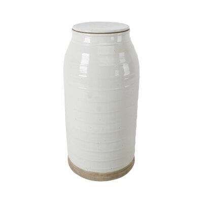 Rosecliff Heights 16 In. Tall Off White Matte-Glazed Porcelain Clara Tall Vase Medium - Image 0