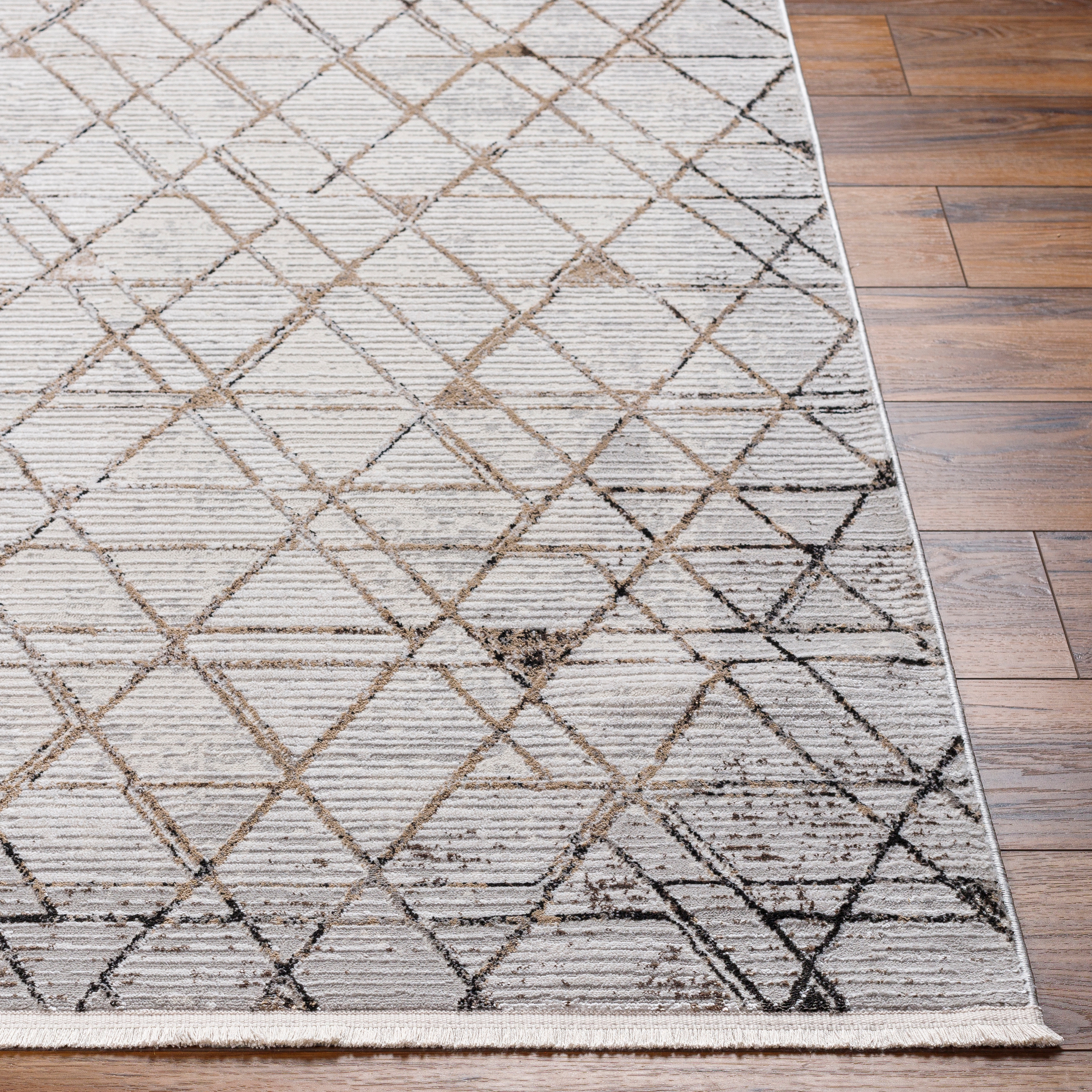 Obsession Gray Indoor 9'2" x 12' Machine Woven Rug - Image 2
