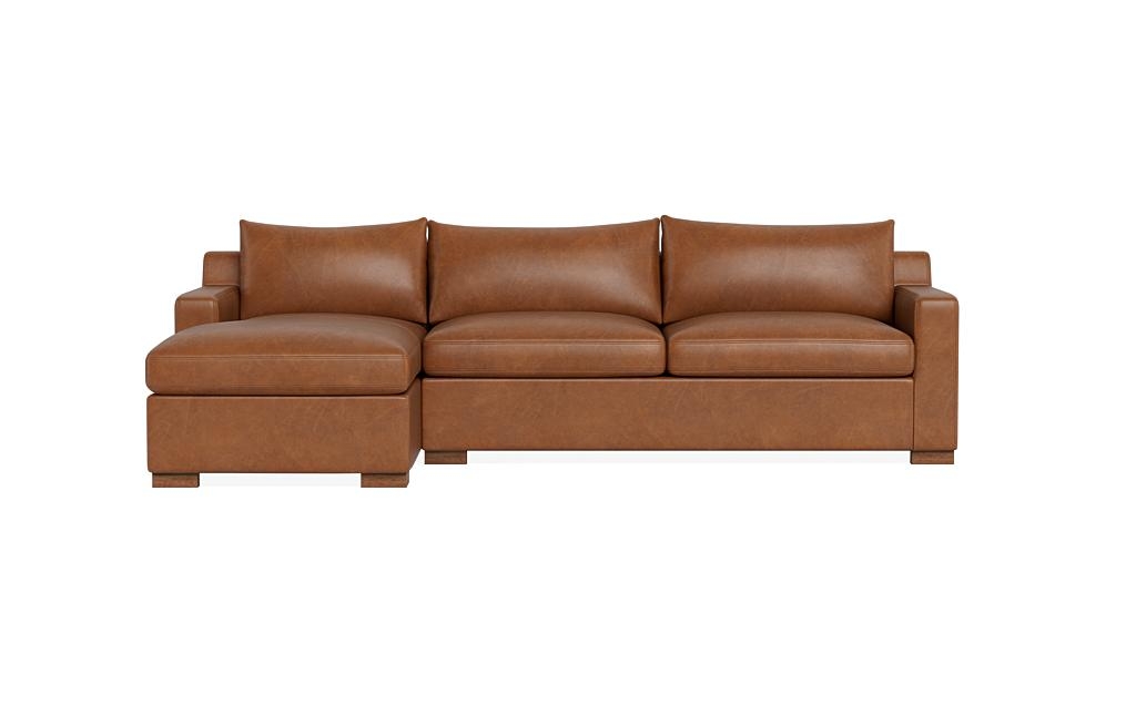 Sloan Leather Sleeper Left Chaise Sectional - Image 0