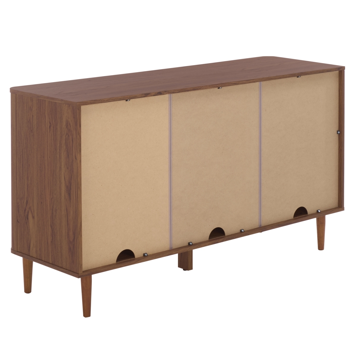Brey 3 Drawer Sideboard/Media Stand - Walnut / Brass - Image 8