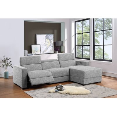 Ammer 109" Wide Right Hand Facing Reclining Sofa & Chaise - Image 0