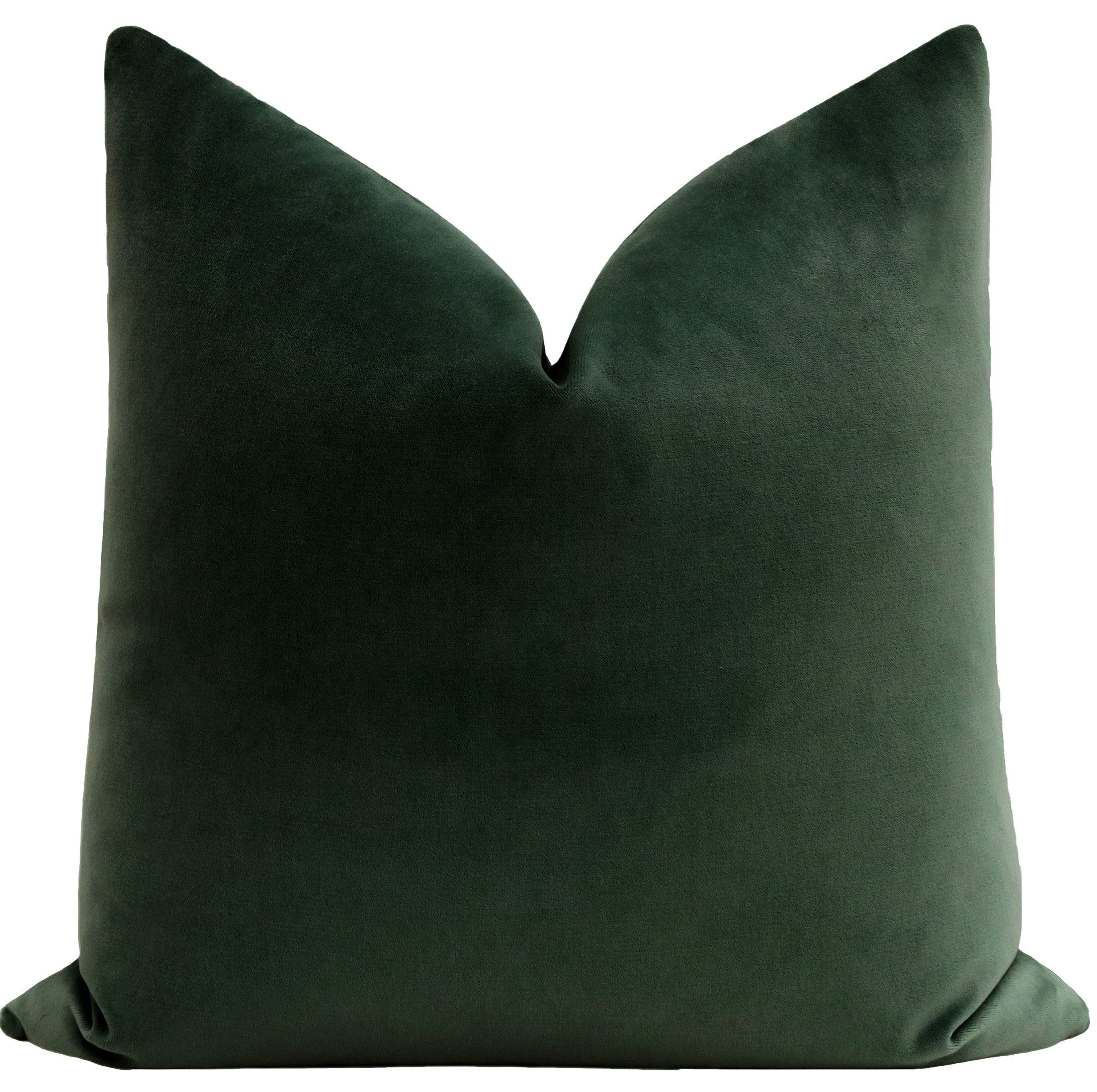SOCIETY VELVET // EMERALD - 20” X 30” QUEEN SHAM / Knife Edge - Image 0
