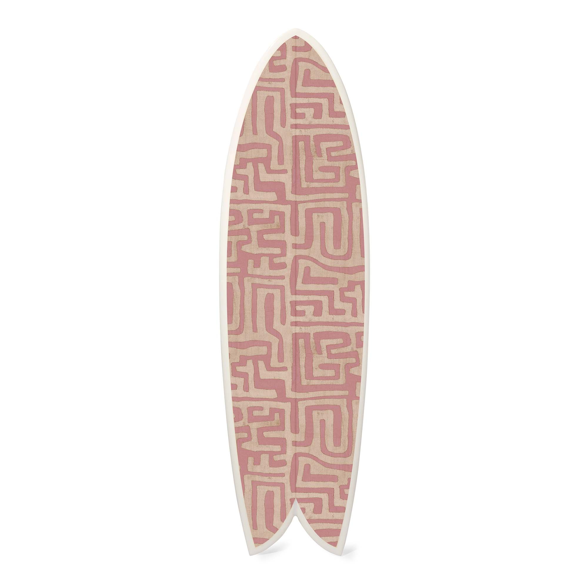 Terracotta Classic Kuba Cloth Surfboard - Image 0