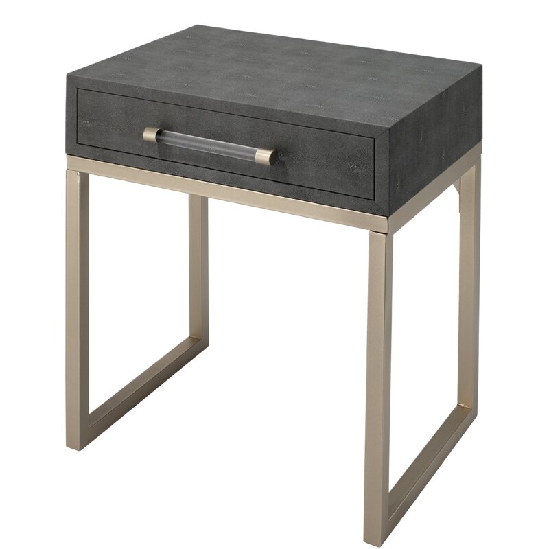 Kain Side Table Table Top Color: Gray - Image 0