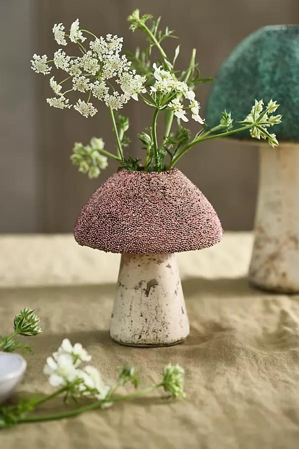 Textured Mushroom Vase - Image 0