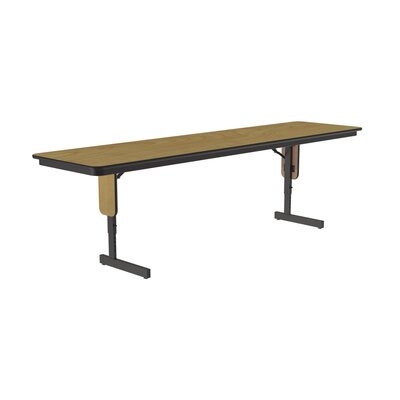72" L Panel Leg Folding Seminar Particle Board Core High Pressure Height Adjustable Training Table with Leg Glides - Image 0