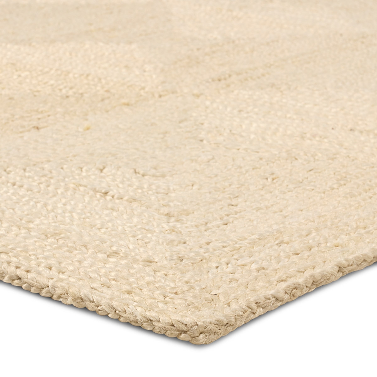 Ecrin BRD01 Handmade Solid Tan and White Runner Rug (3'x10') - Image 1
