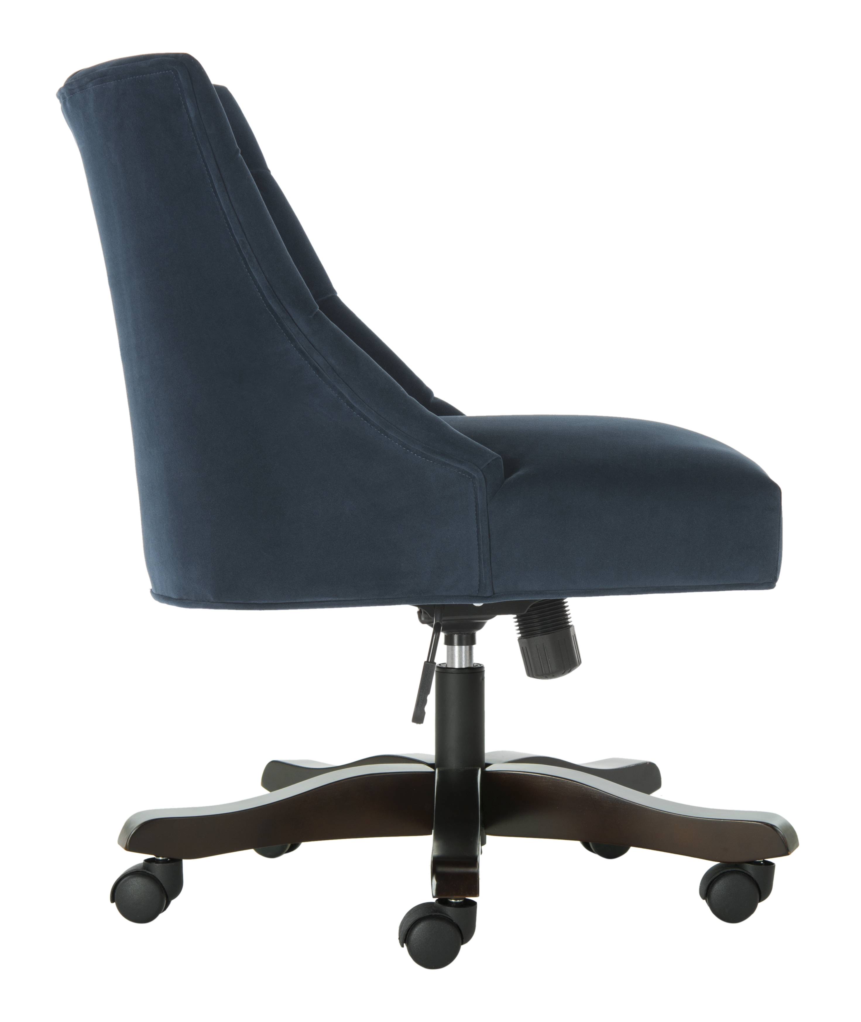 Soho Tufted Velvet Swivel Desk Chair - Navy - Arlo Home - Image 1