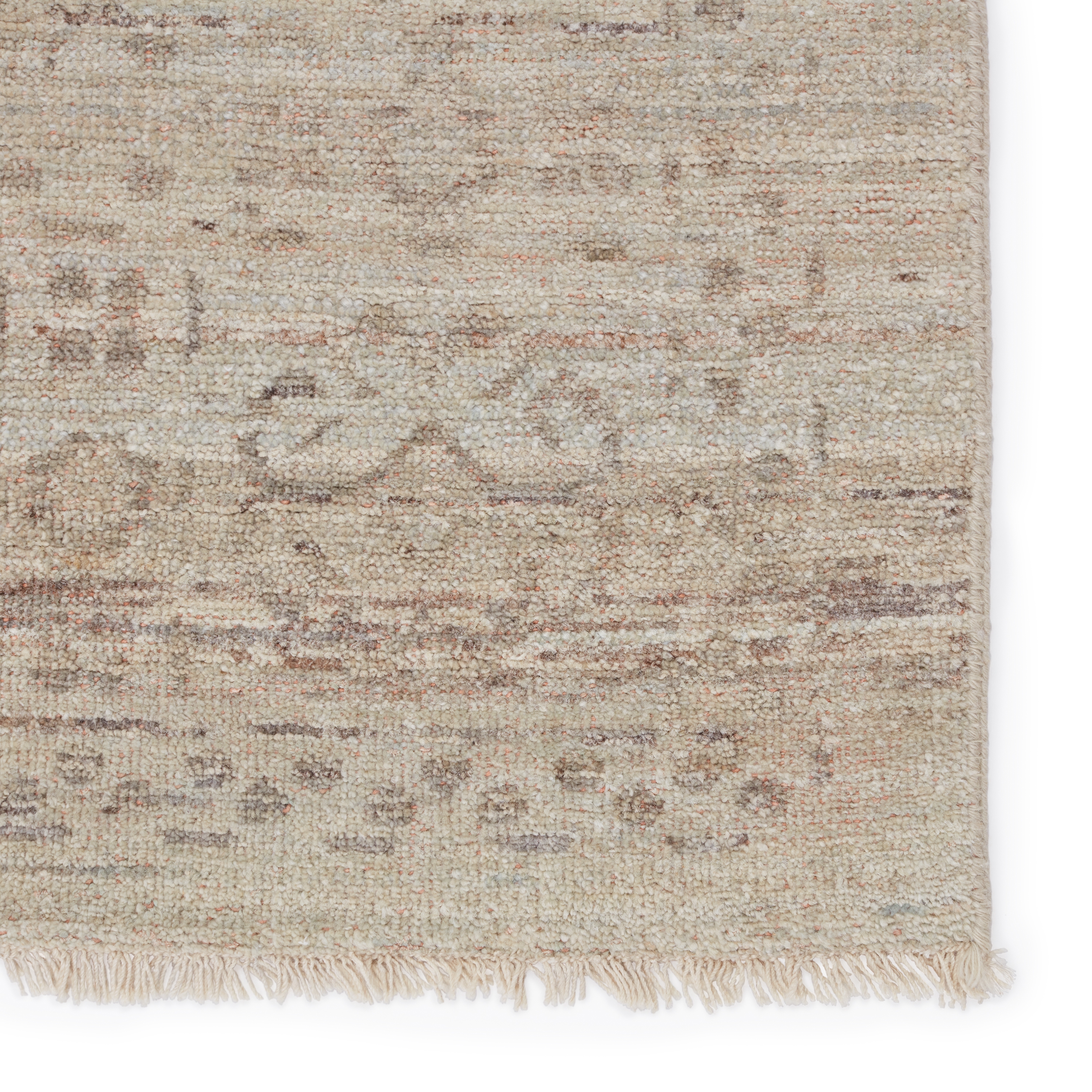Amalia Hand-Knotted Trellis Taupe/ Light Gray Area Rug (6'X9') - Image 3