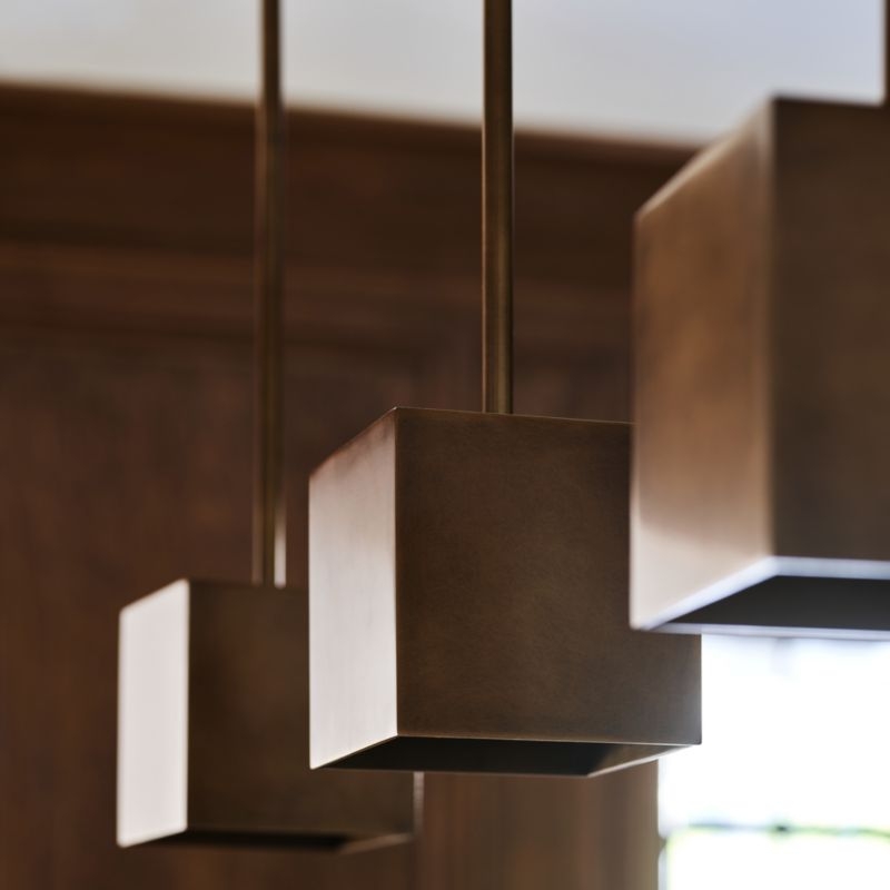 Indy Square Metal Pendant Light by Brigette Romanek - Image 1