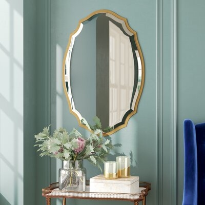 Jamison Traditional Gold Accent Mirror - Image 0