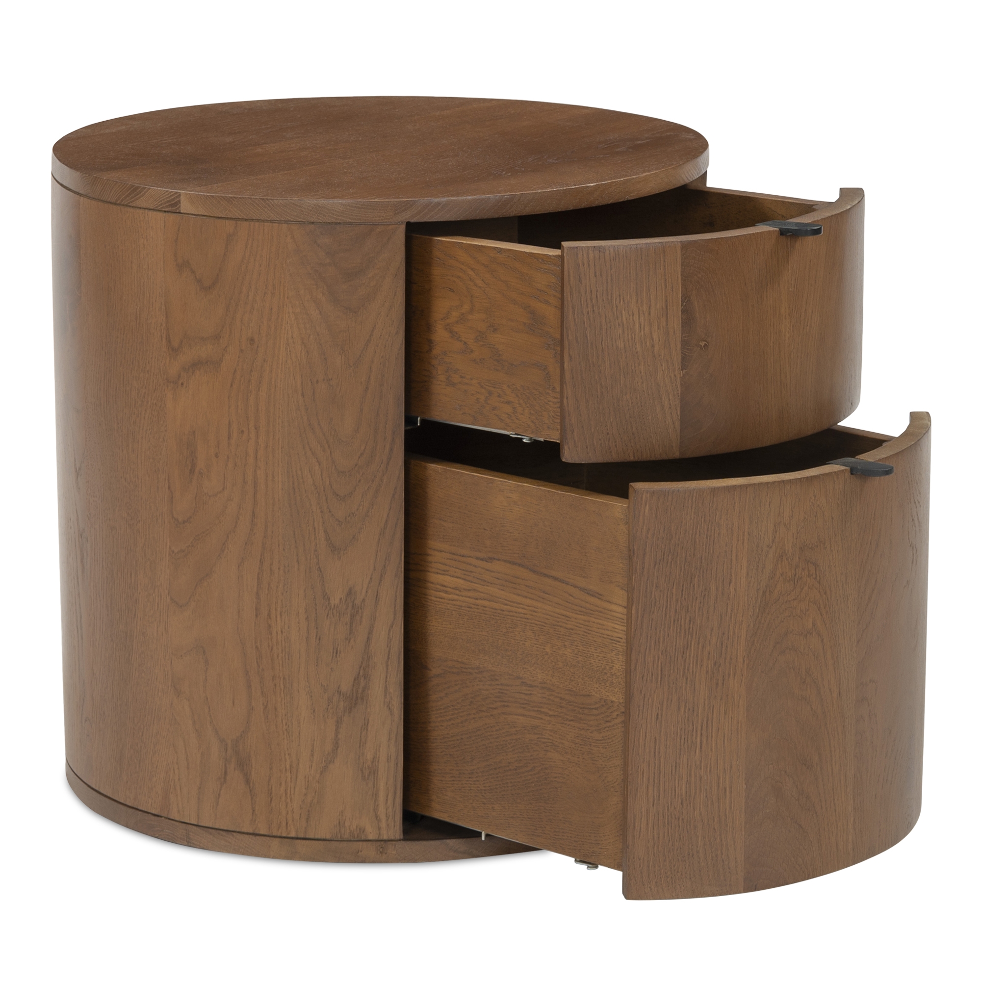 Theo Two Drawer Nightstand Brown - Image 5