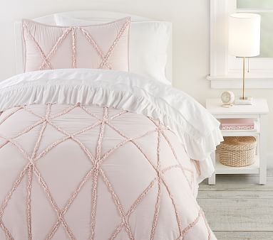 Casual Ruffle Quilt, Twin, Powdered Blush - Image 3