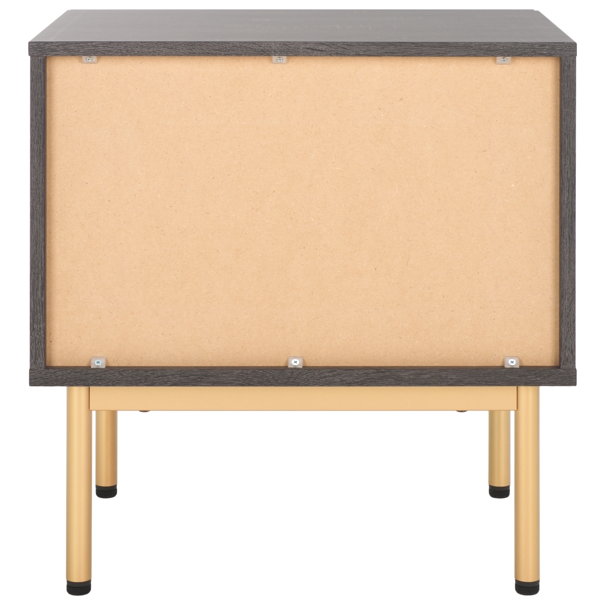 Axelle 2 Drawer Nightstand - Distressed Black / Gold - Safavieh - Image 7