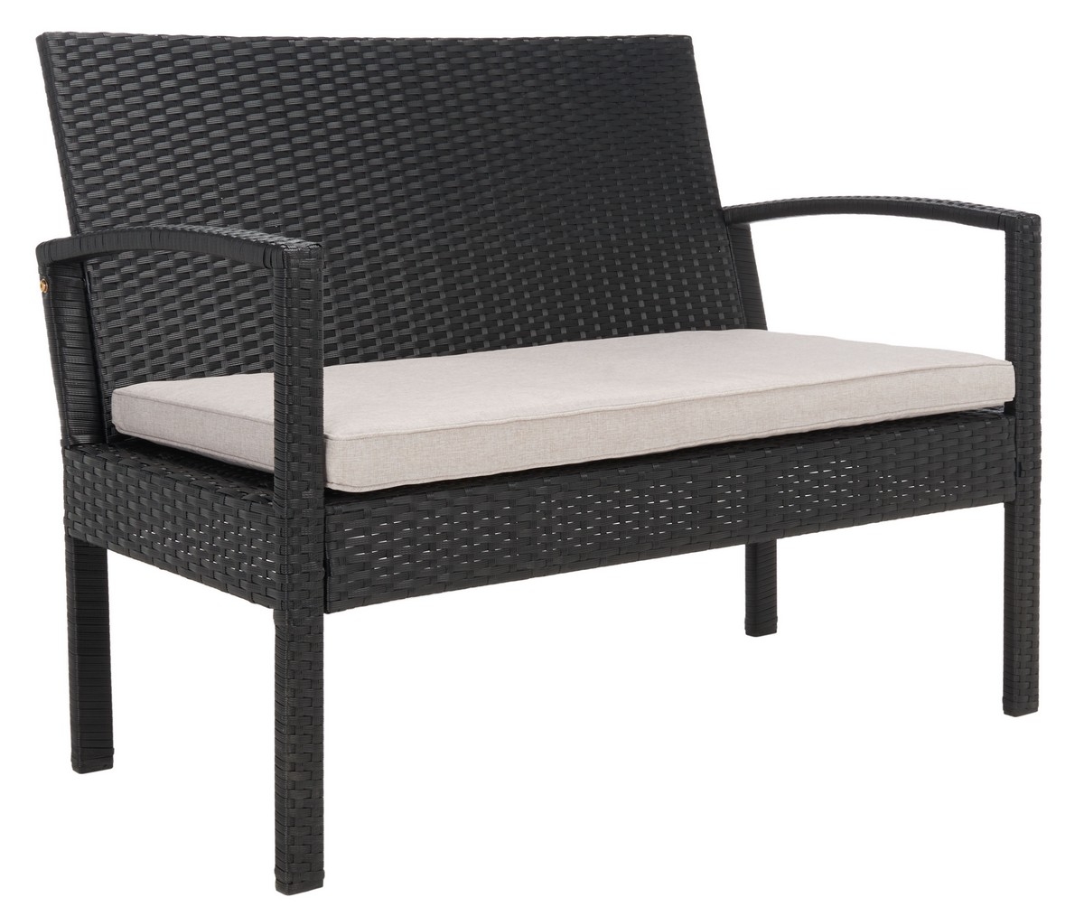 Bassey 4Pc Living Set - Black / Light Grey - Safavieh - Image 9