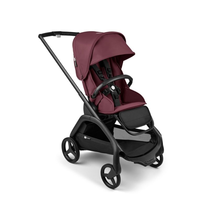 Bugaboo Dragonfly Seat & Bassinet Complete Dark Cherry Red with Black Frame Baby Stroller - Image 9