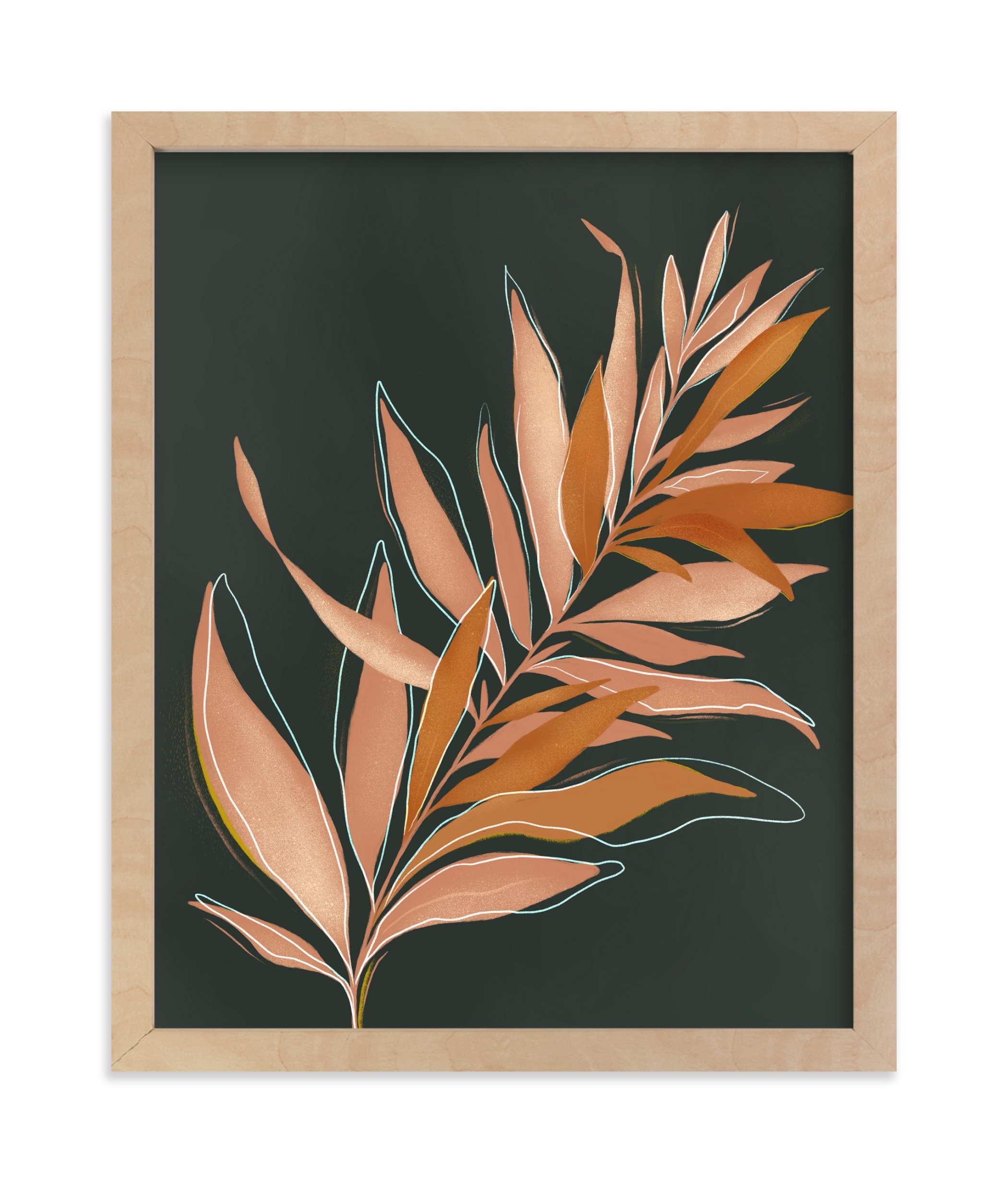 Falling Fern Limited Edition Fine Art Print 1 - Image 0