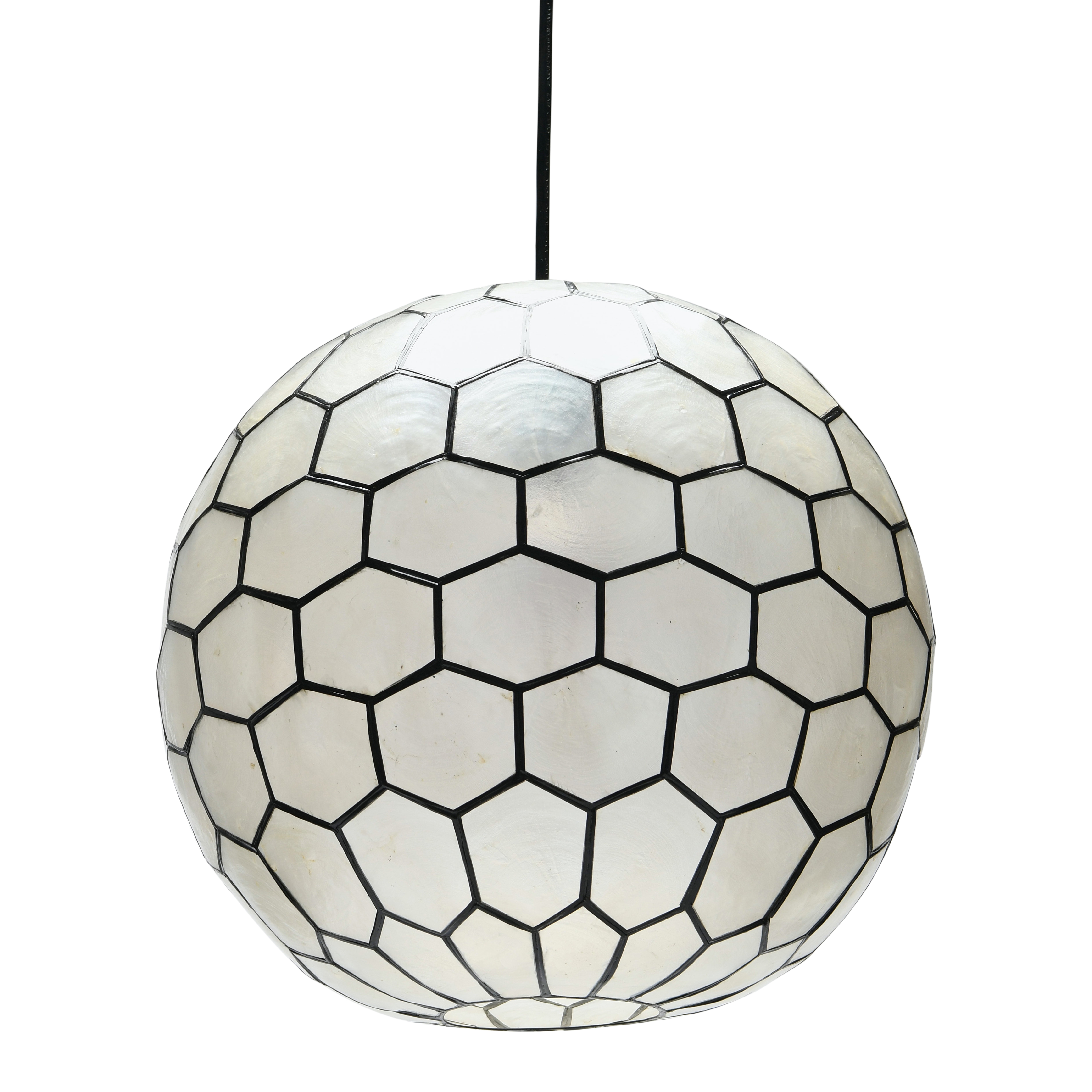 Capiz Honeycomb Ceiling Light - Image 0