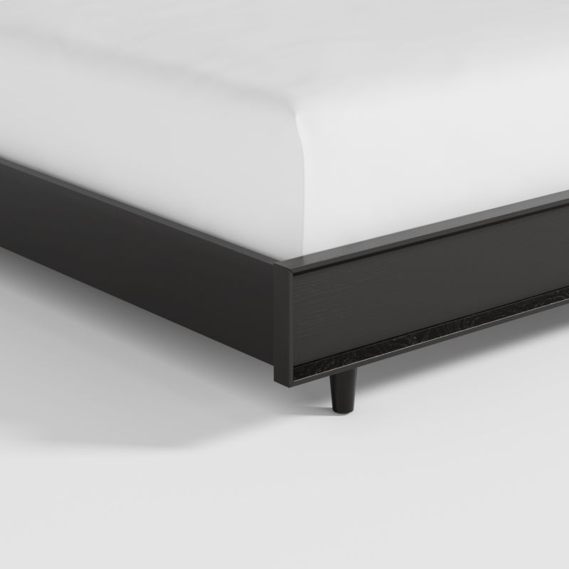 Tate Black King Wood Bed - Image 1