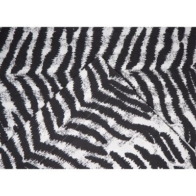Lannister Zebra 180 Thread Count Animal Print 100% Cotton Flannel Sheet Set - Image 0