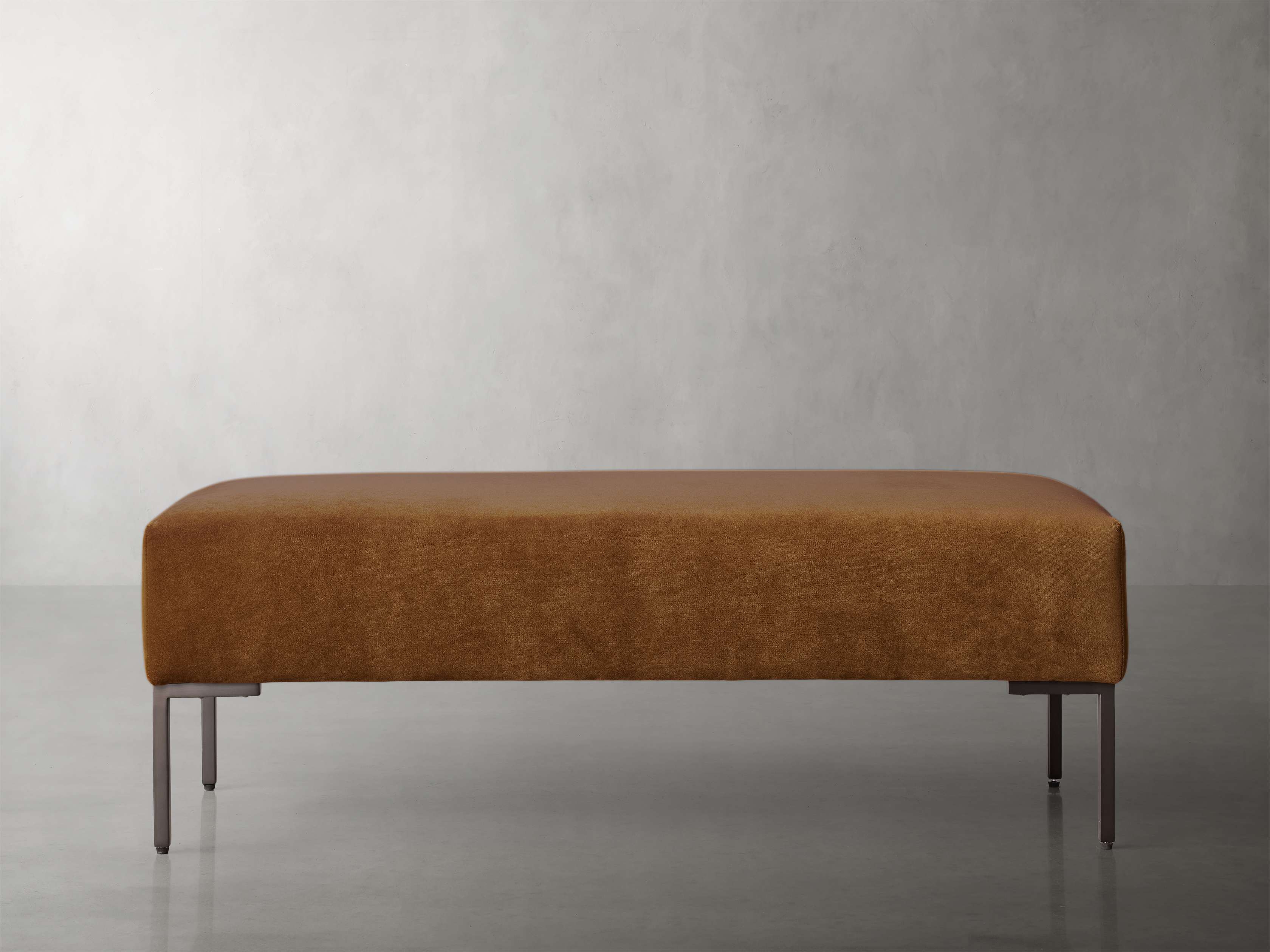 Tilton Bench in Upholstered  Vanni Cognac/48" - Image 0