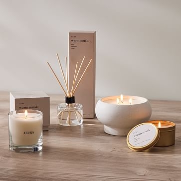 Alura Collection, Tin Candle, Warm Musk - Image 1