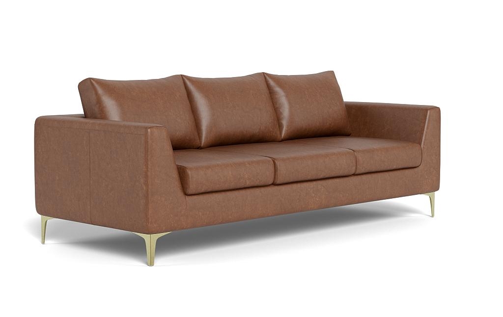 Asher Leather 3-Seat Sofa - Image 1
