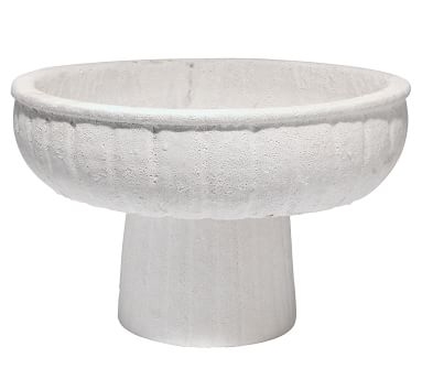 Ensley Pedestal Vase, Small, White - Image 3