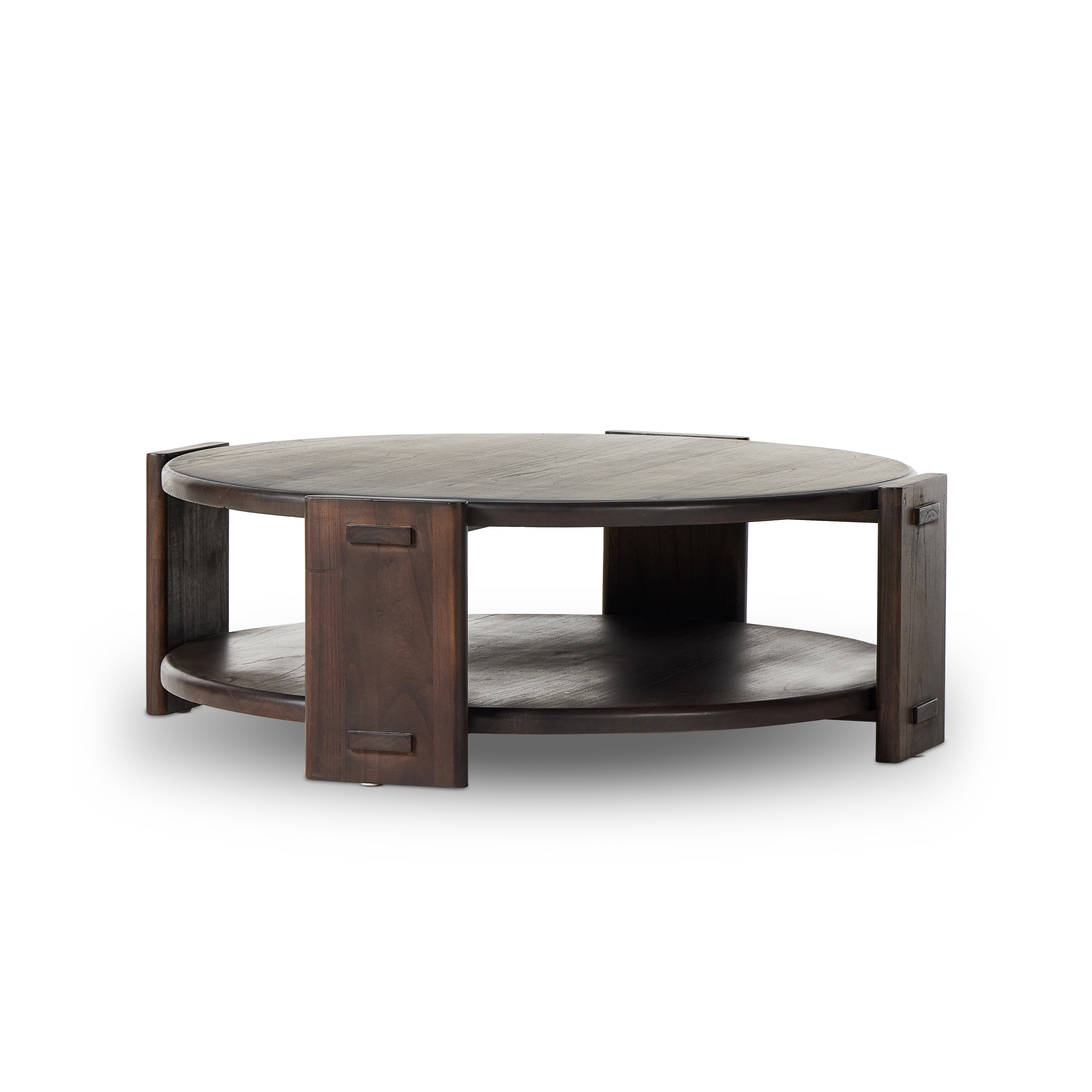 Two Tier Coffee Table - Matte Brown Neem - Image 0