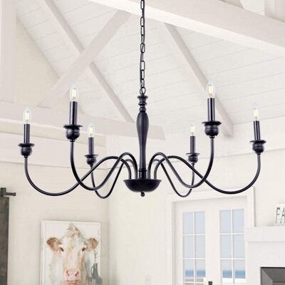 Trinidad 6 - Light Candle Style Empire Chandelier - Image 0