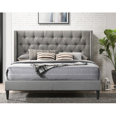 Andraia Tufted Upholstered Low Profile Platform Bed - Image 0