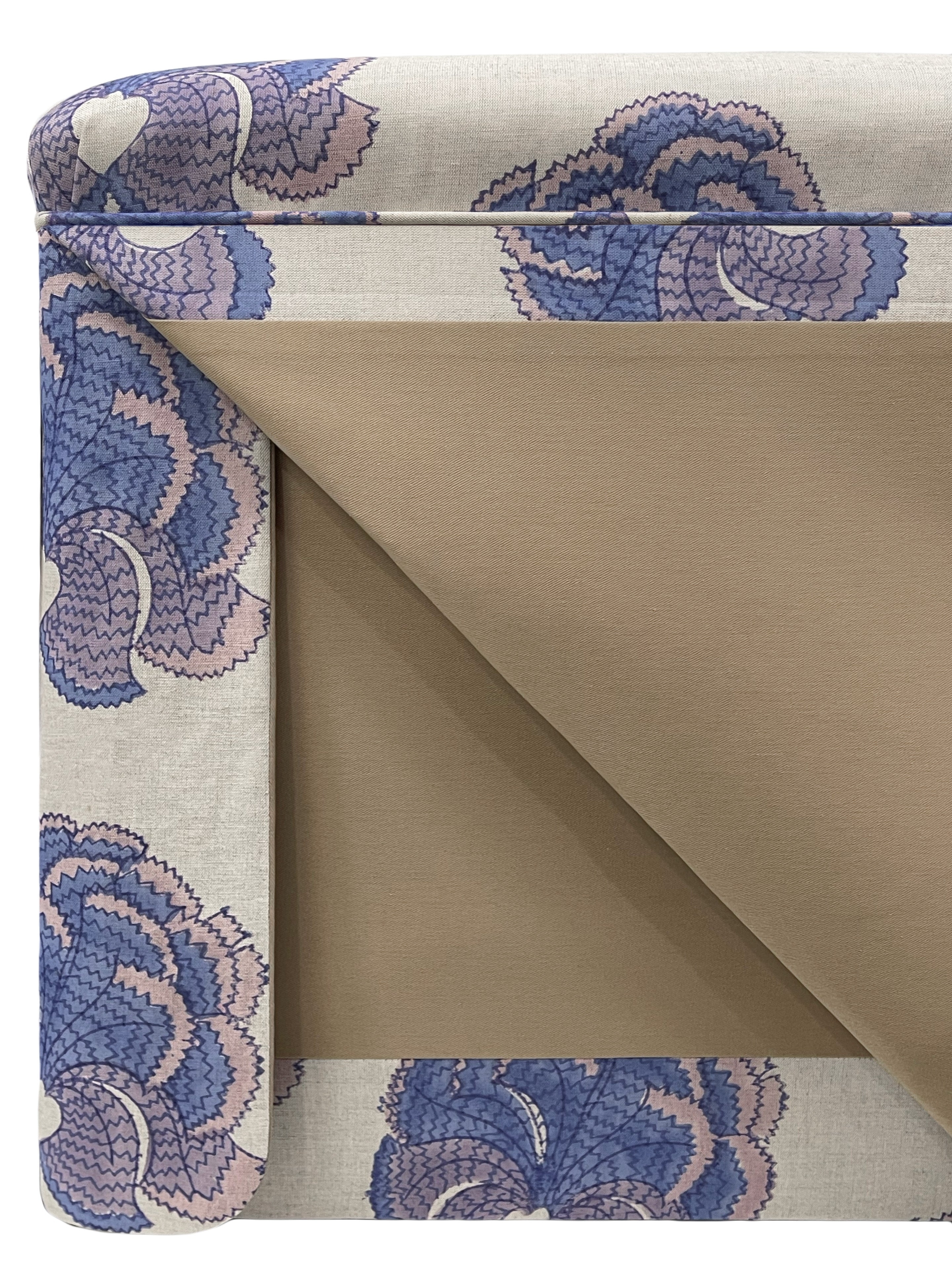 THE SKIRTED OTTOMAN :: ESMERALDA | TULU TEXTILES - 4" X 4" Sample - Image 5