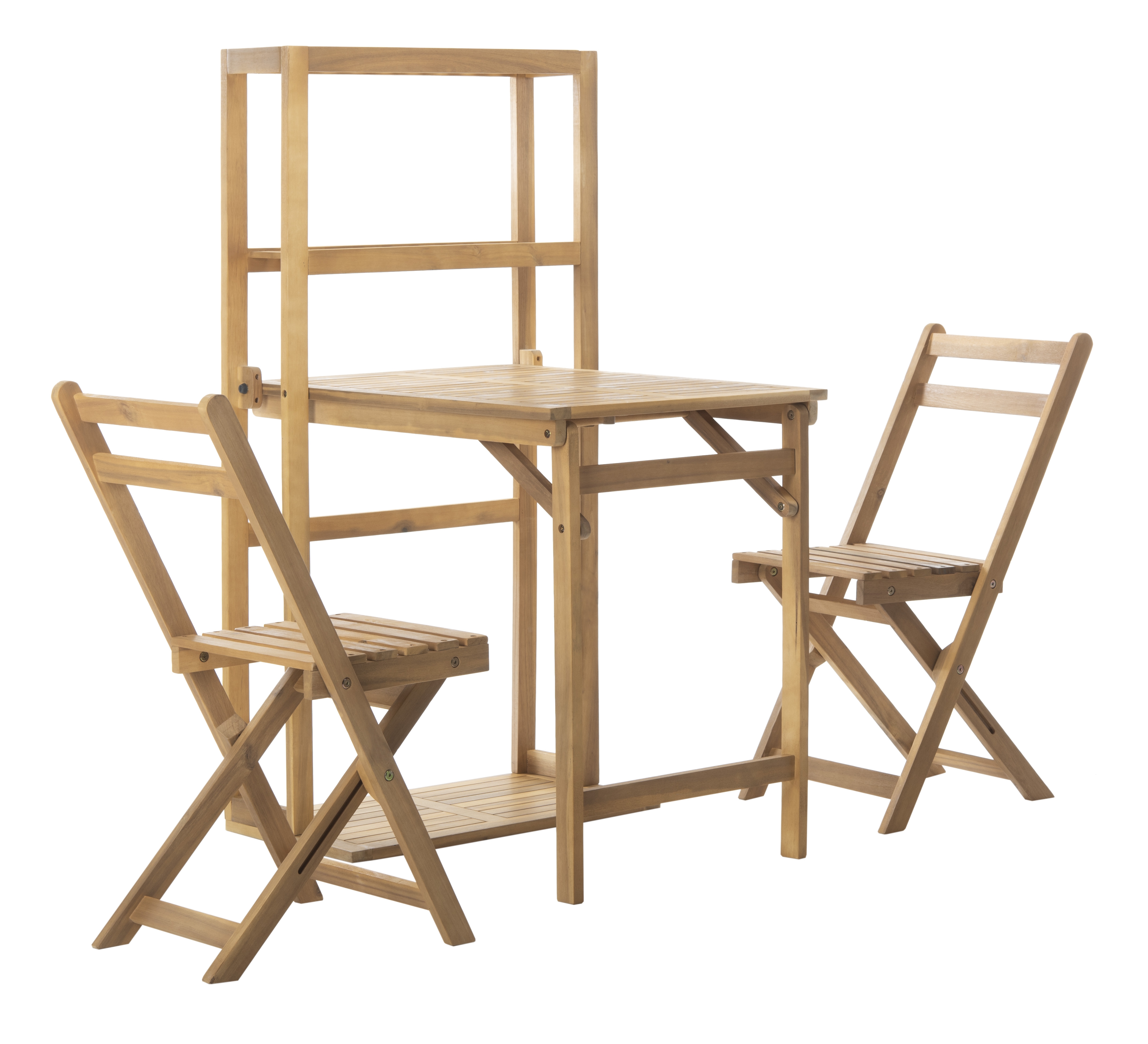 Griffen Balcony Dining Cabinet Set - Natural - Safavieh - Image 1