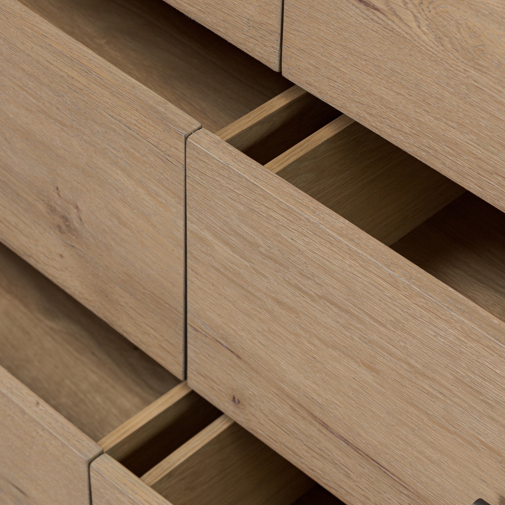 Eden 6 Drawer Dresser - Aged Smoked Oak Veneer - Image 13