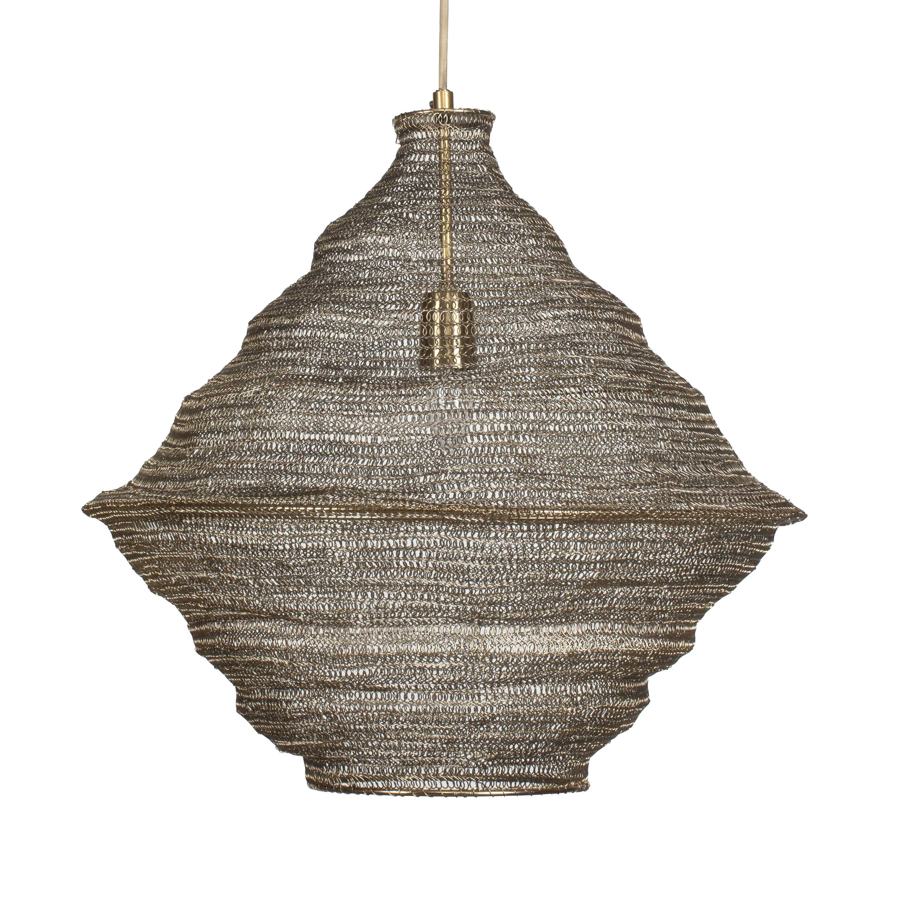 Sigh Woven Brass 1 Light Pendant - Image 6