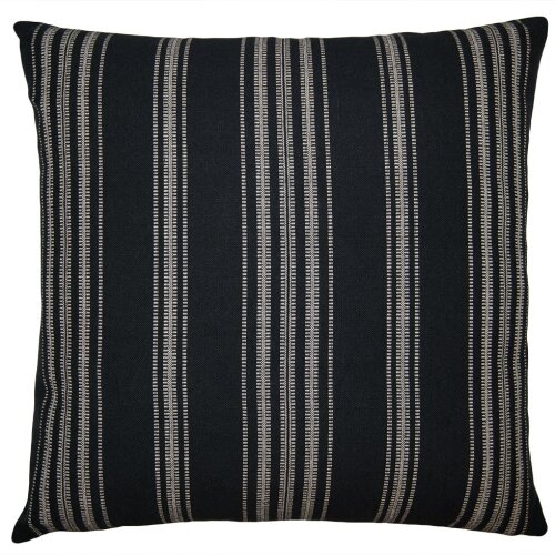 Square Feathers Putu Stripe Pillow Cover & Insert - Image 0