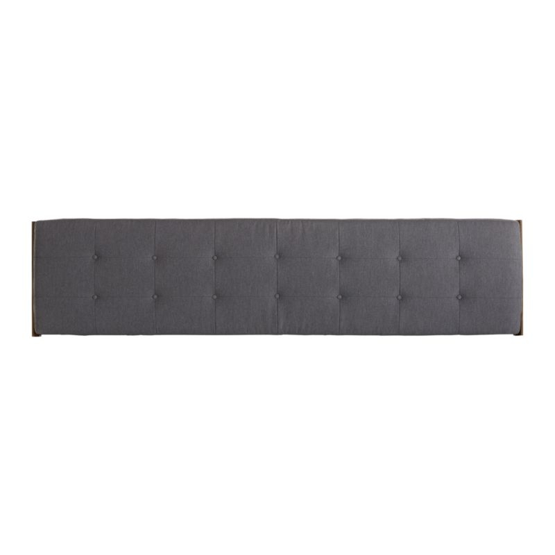 Tate Walnut King Bench with Charcoal Cushion - Image 3