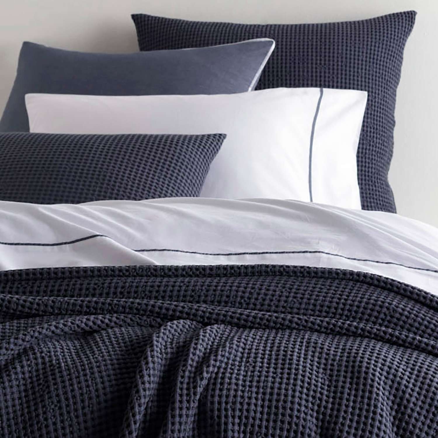 Bubble Blue Matelasse Sham - Image 0