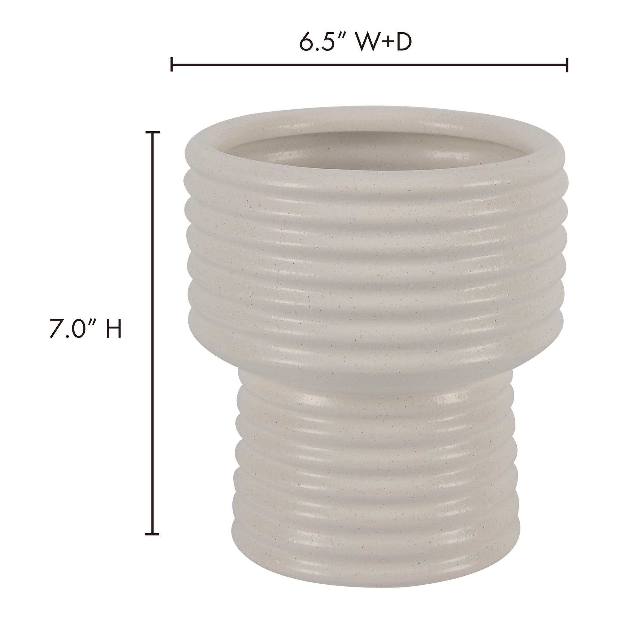 Ozen Vase Coastal White - Image 5